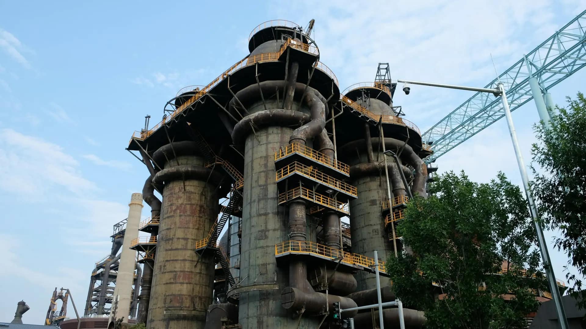 Blast furnace structures of a steel plant