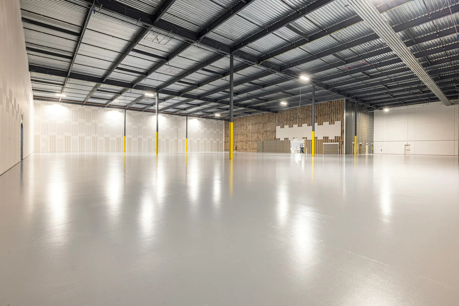 Large modern industrial warehouse interior